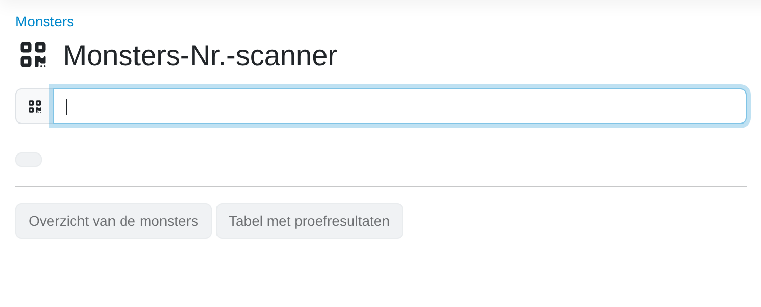 Monsters in LDB-LIMS scannen met barcodes en QR-codes