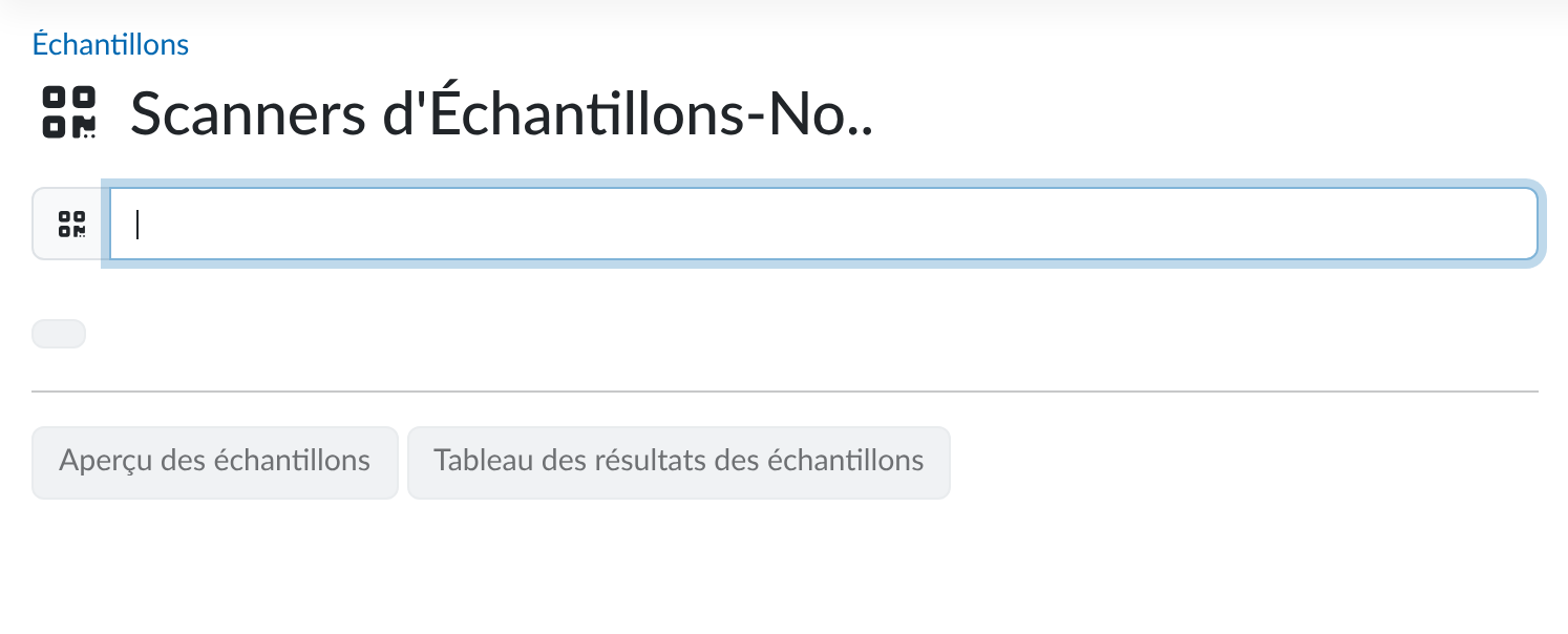 Numérisation des échantillons dans LDB-LIMS à l'aide de codes-barres et de codes QR