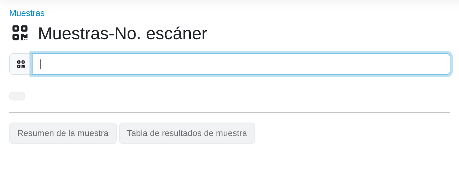 Escanear muestras en LDB LIMS mediante códigos de barras y QR